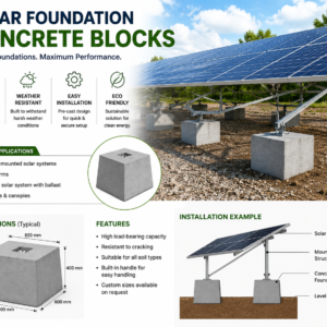 Solar Foundation Concrete Blocks
